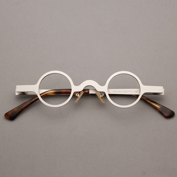 Marc Retro Small Round Glasses Frame Round Frames Southood Silver